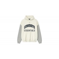 Fear of God Essentials Cowboys Sport Hoodie Cream/Concrete Heather