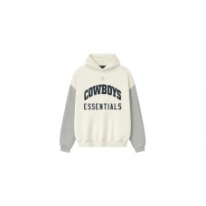 Fear of God Essentials Cowboys Sport Hoodie Cream/Concrete Heather