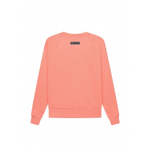 Оригинальный шмот Fear of God Essentials Crewneck Coral