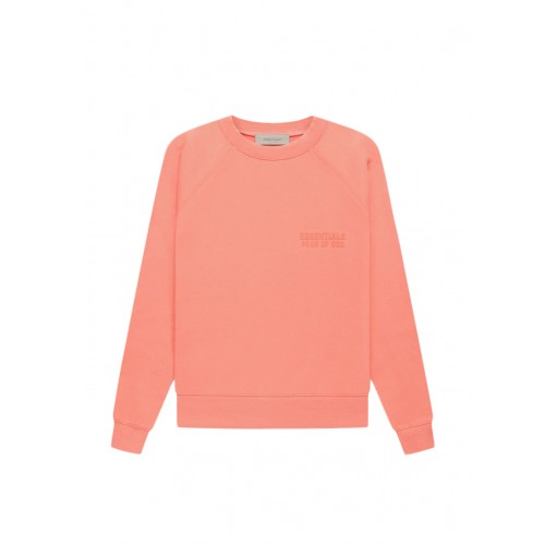 Оригинальный шмот Fear of God Essentials Crewneck Coral