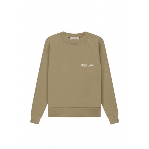 Оригинальный шмот Fear of God Essentials Crewneck Oak