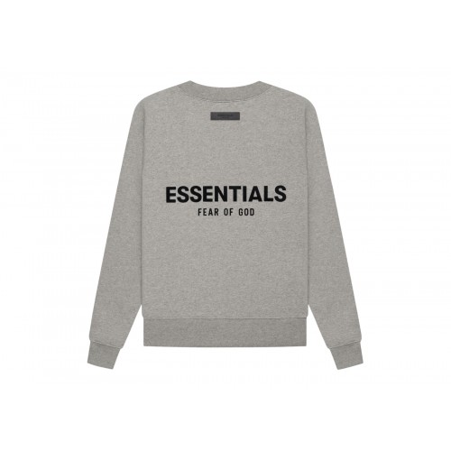 Оригинальный шмот Fear of God Essentials Crewneck (SS22) Dark Oatmeal