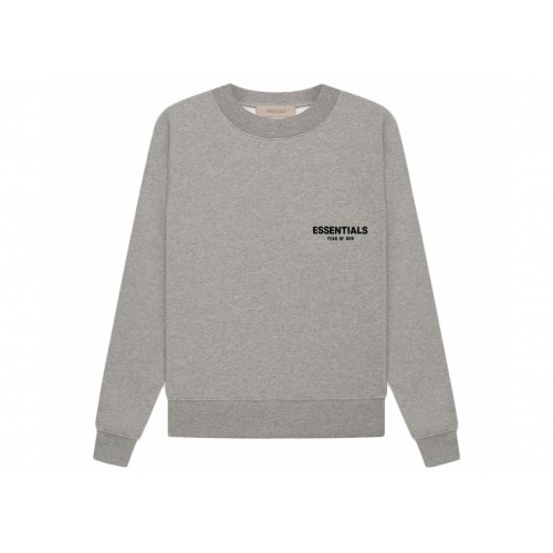Оригинальный шмот Fear of God Essentials Crewneck (SS22) Dark Oatmeal