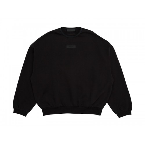Fear of God Essentials Crewneck Sweatshirt (SS24) Jet Black