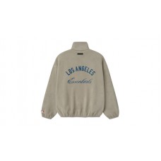 Fear of God Essentials Dodgers Suede Fleece Modern Half Zip Top Seal