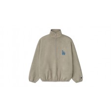 Fear of God Essentials Dodgers Suede Fleece Modern Half Zip Top Seal