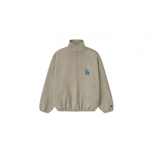 Fear of God Essentials Dodgers Suede Fleece Modern Half Zip Top Seal