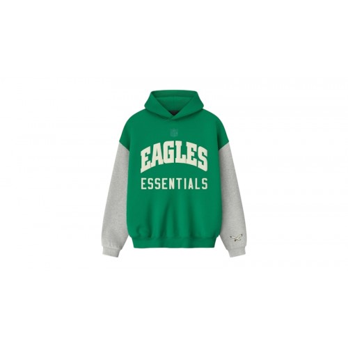 Fear of God Essentials Eagles Sport Hoodie Golf Green/Concrete Heather