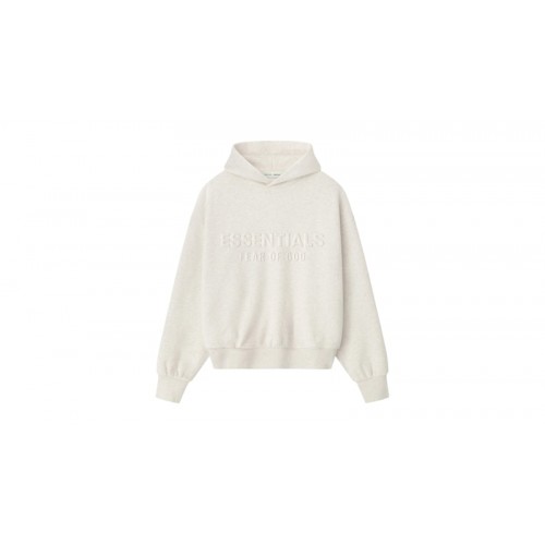 Fear of God Essentials Embossed Essentials Classic Hoodie Oatmeal Heather