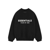 Fear of God Essentials Fleece Crewneck (FW24) Black