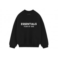 Fear of God Essentials Fleece Crewneck (FW24) Black