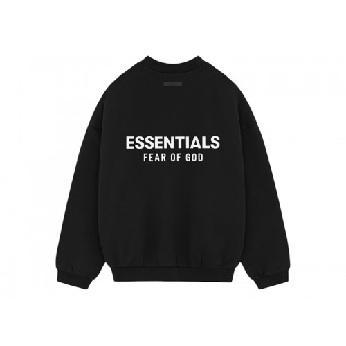 Fear of God Essentials Fleece Crewneck (FW24) Black