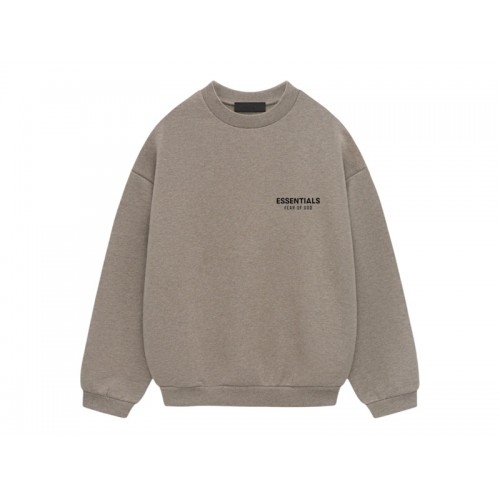 Fear of God Essentials Fleece Crewneck (FW24) Heather Gray Fear of God Essentials Fleece Crewneck (FW24) Heather Gray