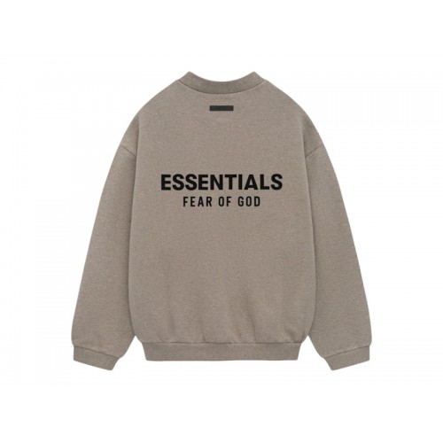 Fear of God Essentials Fleece Crewneck (FW24) Heather Gray Fear of God Essentials Fleece Crewneck (FW24) Heather Gray