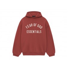 Fear of God Essentials Fleece Hoodie Crimson