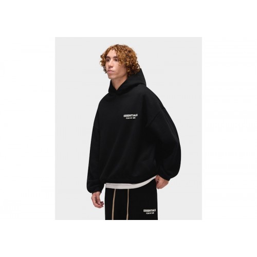Fear of God Essentials Fleece Hoodie (FW24) Black
