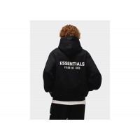 Fear of God Essentials Fleece Hoodie (FW24) Black