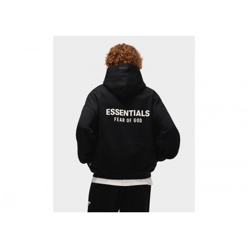 Fear of God Essentials Fleece Hoodie (FW24) Black
