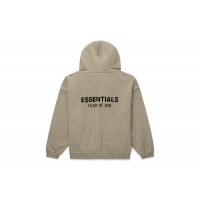 Fear of God Essentials Fleece Hoodie (FW24) Heather Gray