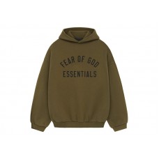 Fear of God Essentials Fleece Hoodie Olive