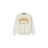 Fear of God Essentials Forty Niners Sport Crewneck Oatmeal Heather