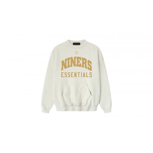 Fear of God Essentials Forty Niners Sport Crewneck Oatmeal Heather