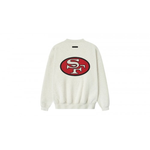 Fear of God Essentials Forty Niners Sport Crewneck Oatmeal Heather