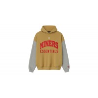 Fear of God Essentials Forty Niners Sport Hoodie Prairie Sand/Concrete Heather