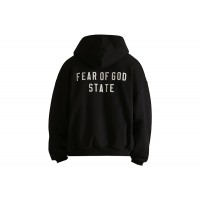 Fear of God Essentials Heavy Fleece Full Zip Hoodie Black