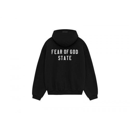 Fear of God Essentials Heavy Fleece Fullzip Hoodie Black