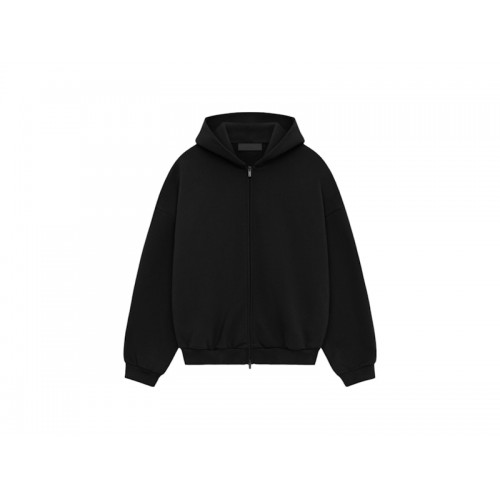 Fear of God Essentials Heavy Fleece Fullzip Hoodie Black