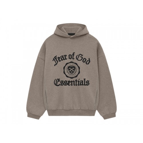 Fear of God Essentials Heavy Fleece Vintage Shrunken Hoodie Heather Gray