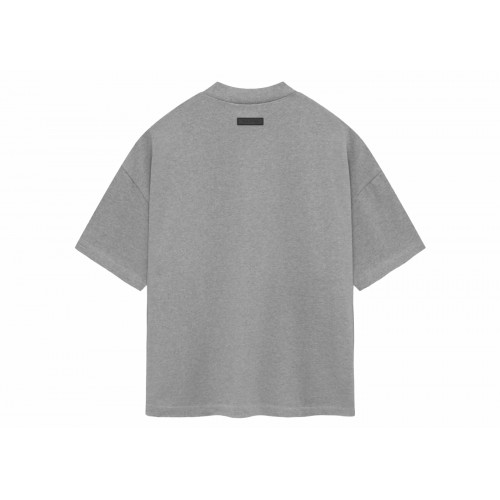 Оригинальный шмот Fear of God Essentials Heavy Jersey S/S Tee Dark Heather Oatmeal