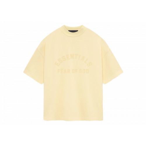 Оригинальный шмот Fear of God Essentials Heavy Jersey S/S Tee Garden Yellow
