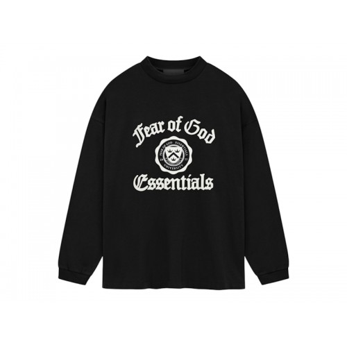 Fear of God Essentials Heavy Longsleeve Tee (FW24) Black