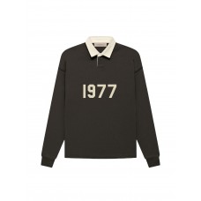 Fear of God Essentials Henley Rugby Off Black