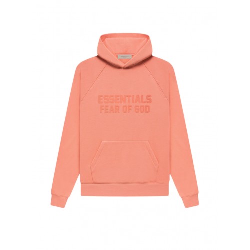 Оригинальный шмот Fear of God Essentials Hoodie Coral
