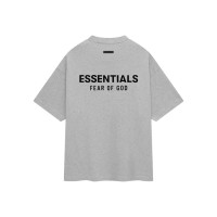 Fear of God Essentials Jersey Crewneck T-Shirt Light Heather Gray