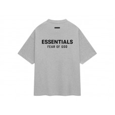 Fear of God Essentials Jersey Crewneck T-Shirt Light Heather Gray
