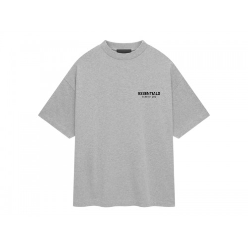 Fear of God Essentials Jersey Crewneck T-Shirt Light Heather Gray
