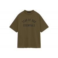 Fear of God Essentials Jersey Crewneck Tee Olive