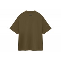 Fear of God Essentials Jersey Crewneck Tee Olive
