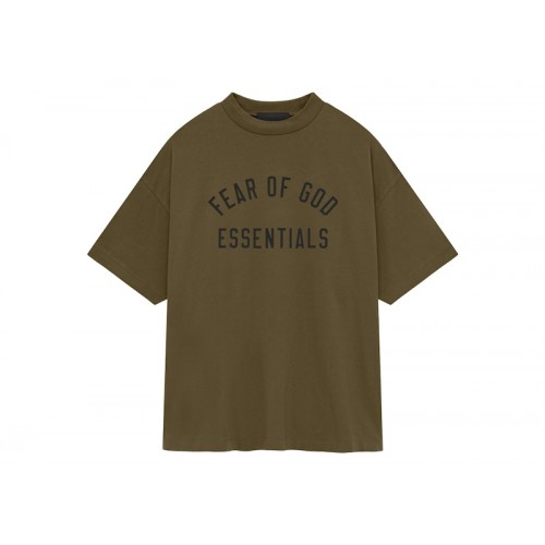 Fear of God Essentials Jersey Crewneck Tee Olive