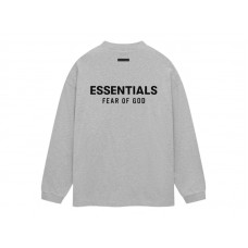 Fear of God Essentials Jersey Long Sleeve T-Shirt Light Heather Gray