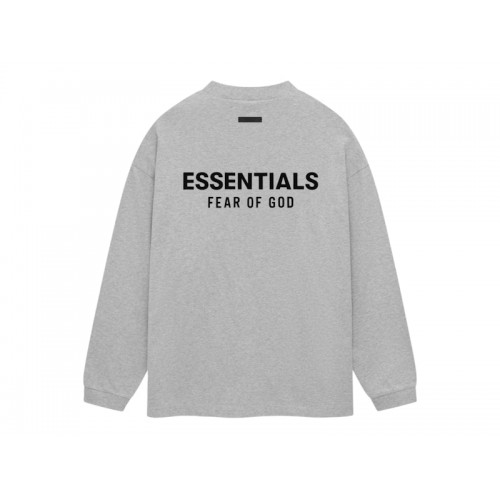 Fear of God Essentials Jersey Long Sleeve T-Shirt Light Heather Gray