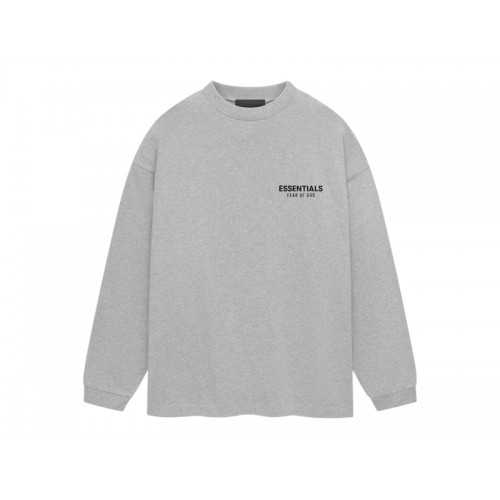 Fear of God Essentials Jersey Long Sleeve T-Shirt Light Heather Gray