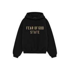Fear of God Essentials Kids Fleece Hoodie Black