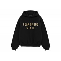 Fear of God Essentials Kids Fleece Hoodie Black