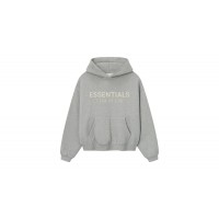 Fear of God Essentials Kids Fleece Hoodie Concrete Heather