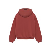 Fear of God Essentials Kids Fleece Hoodie Crimson
